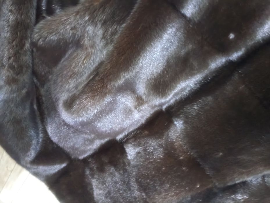 Ог 104см. Норковая шуба с соболем. Натуральная шуба