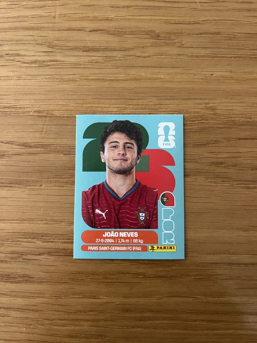 João Neves POR 14 - Cromo Mundial 2026