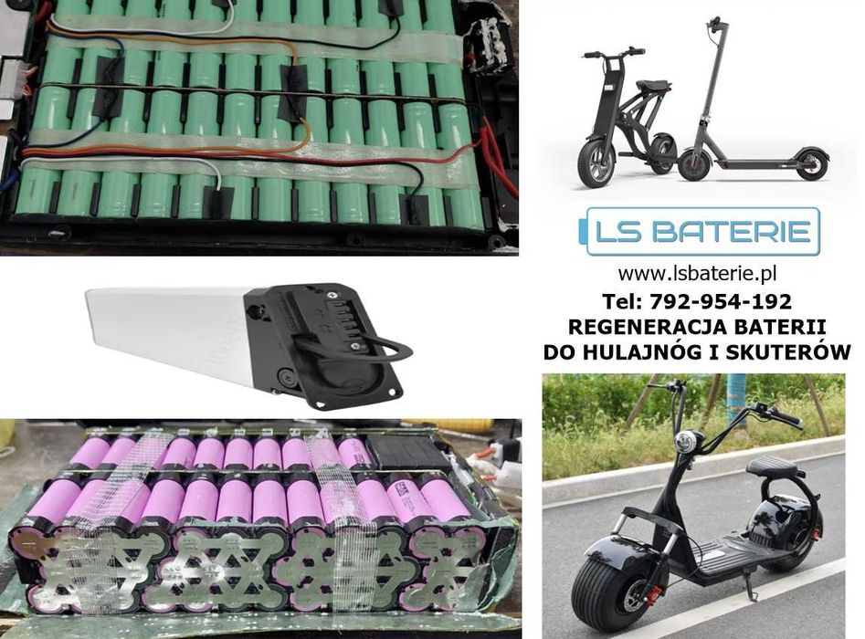 Regeneracja/budowa baterii do hulajnóg elektrycznych, skuterów