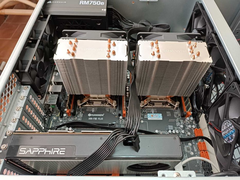 Servidor HUANANZHI F8D PLUS + 2 Xeon E5 2696 V3 + 128GB Samsung RECC