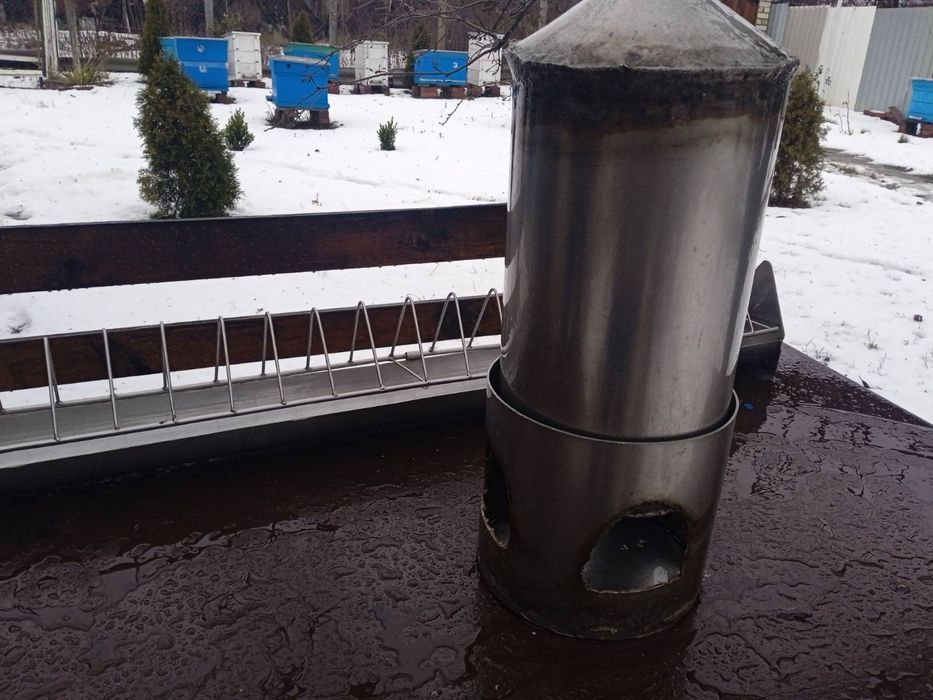 Поїлка для голубів з нержавіючої сталі 8 літрів