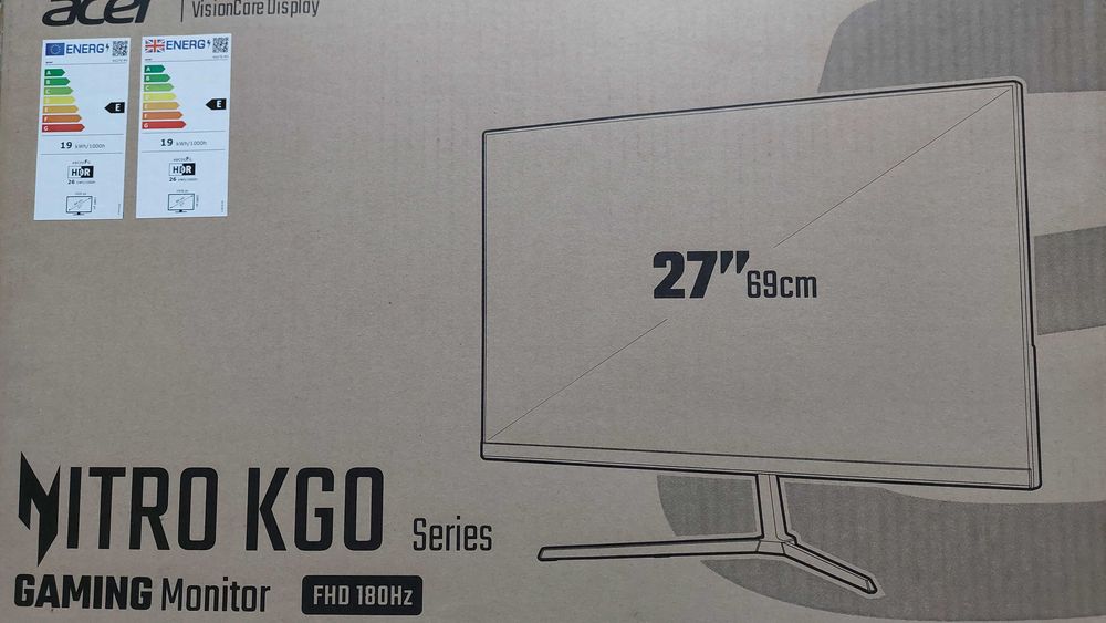 Monitor Gaming Acer Nitro 27" 180Hz - COMO NOVO