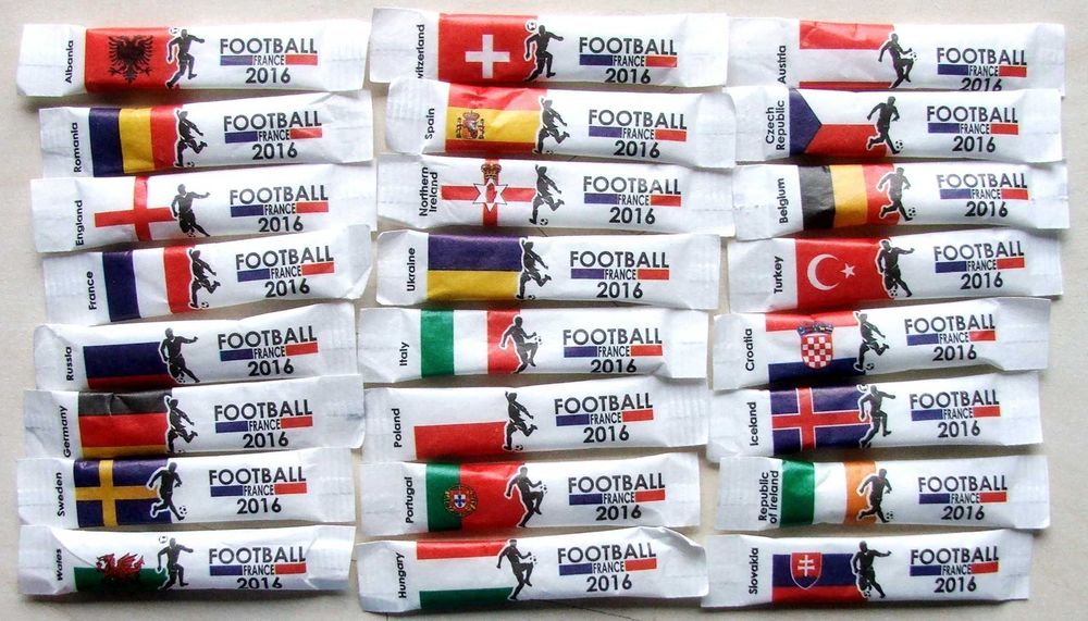 lote 4-pacotes de açucar 12 series completas