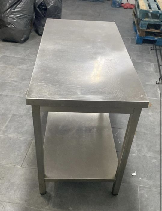 Bancada  inox retangular