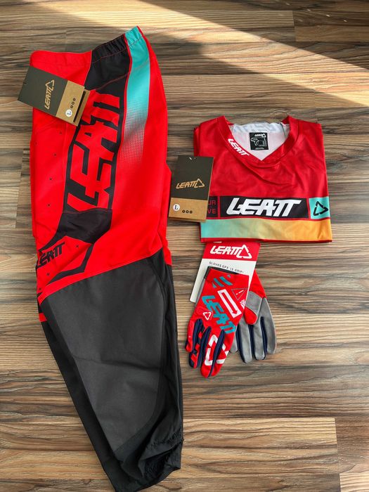Strój LEATT 4.5 Moto Lite MX (Red Black)