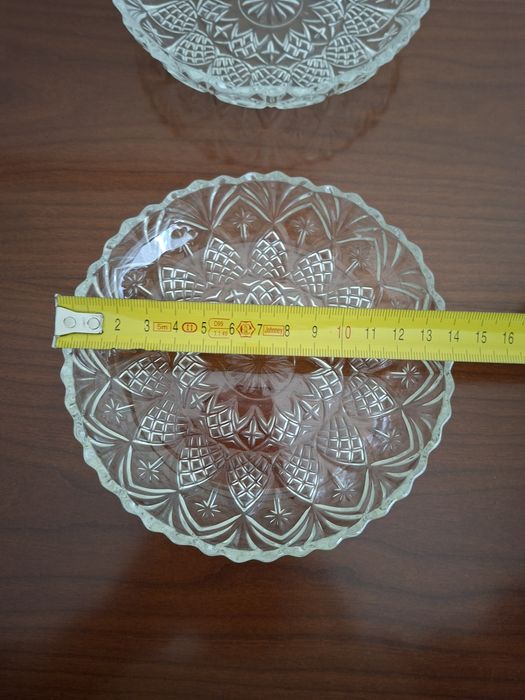 Taças de vidro para sobremesas