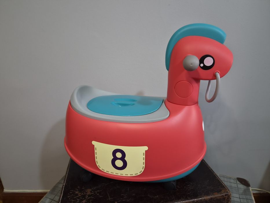 WC portátil,Penico, cavalo de brincar, para criança dos 1 aos 6 anos
