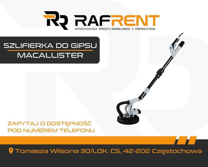Szlifierka do gipsu MACALLISTER MEDS710 710W ŻYRAFA - wynajem