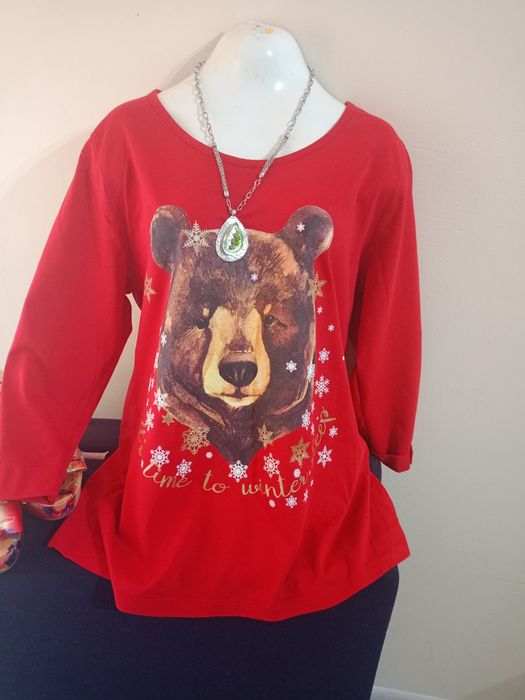 Bluzka z motywem misia