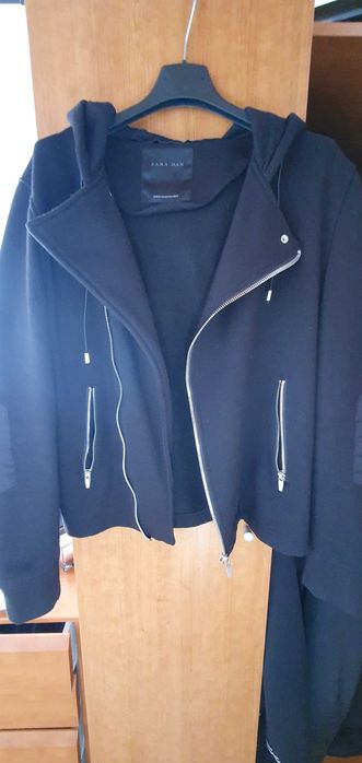 Casaco Zara Man Preto Com Gorro