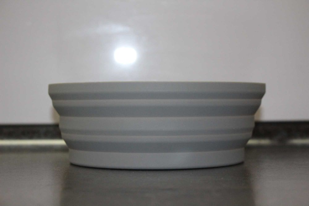 Силіконова складна миска тарілка туристична розкладна 680 мл УЦІНКА