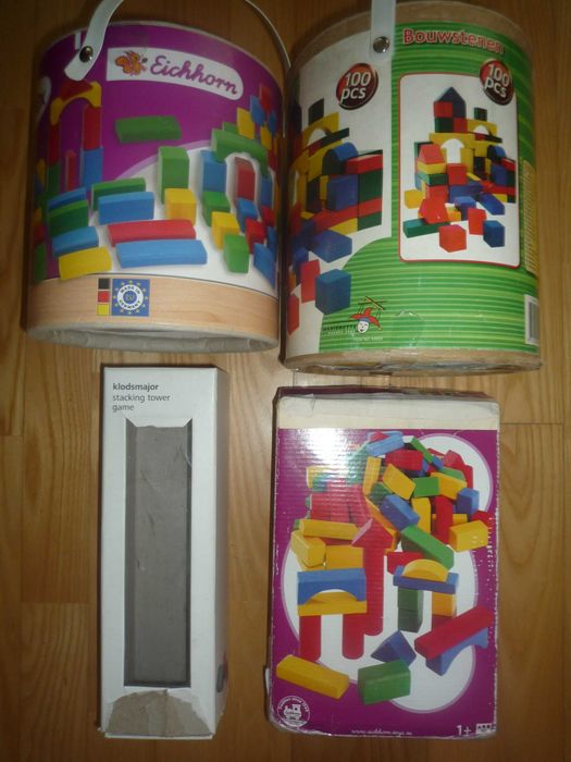 282 szt. KLOCKI DREWNIANE Eichhorn, Marionette