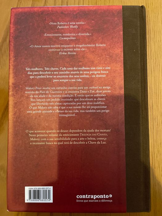Livro nora roberts capa dura chave da luz
