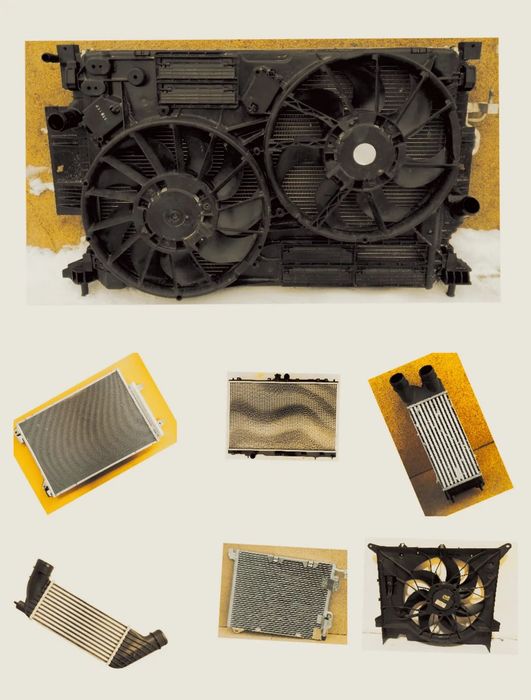 Chłodnica wody Klimatyzacji Intercoller Wentylator Audi A1 A2 A3 A4 A5 A6 A7 A8 Q1 Q2 Q3 Q4 Q5 Q7 Q8 RS3 RS6 RSQ8 E-Tron