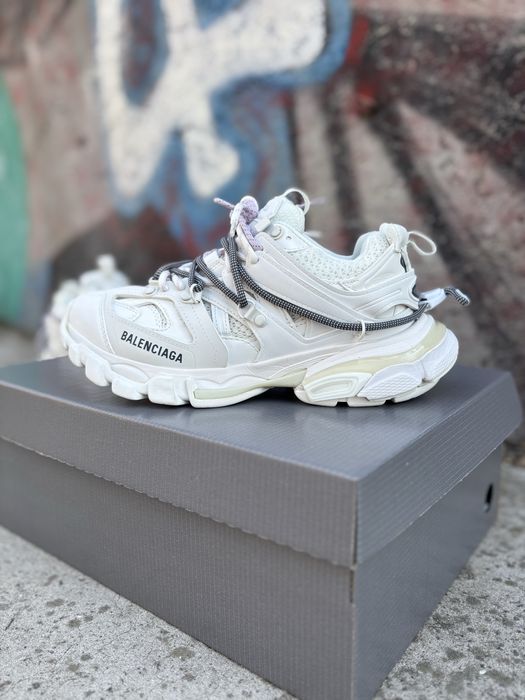 Жіночі кросівки  Balenciaga Track Trail Laces Grey Pink Black White