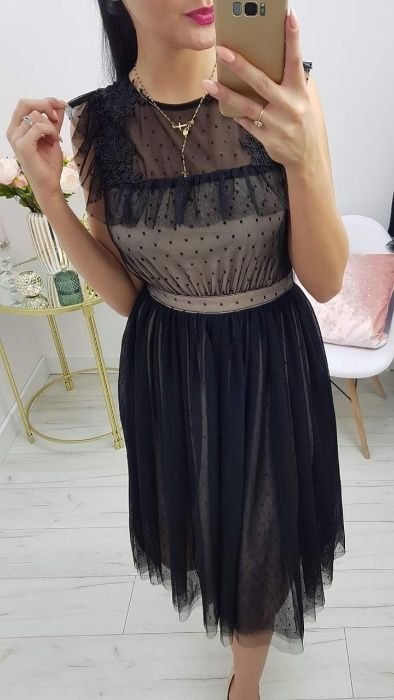 Piękna nowa sukienka święta Sylwester karnawał studniówka