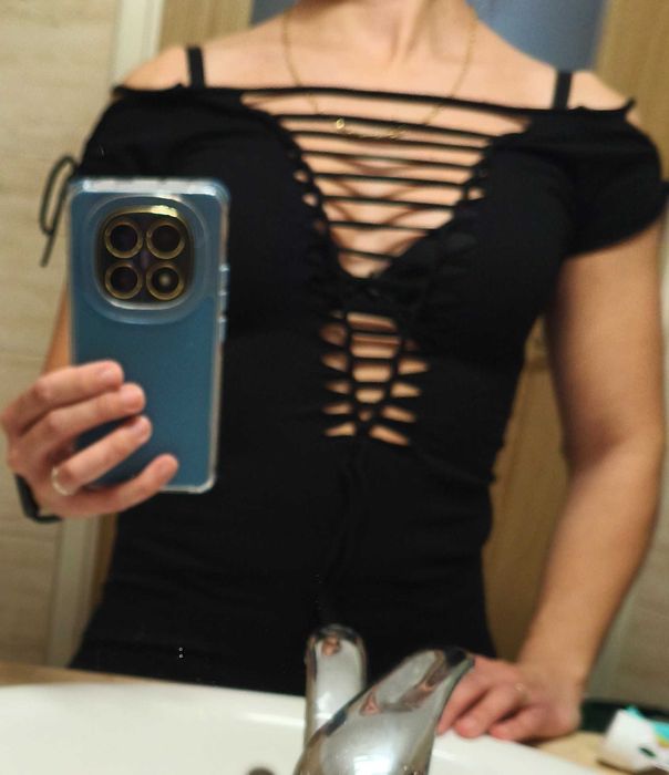 Rockowa bluzka damska r. S