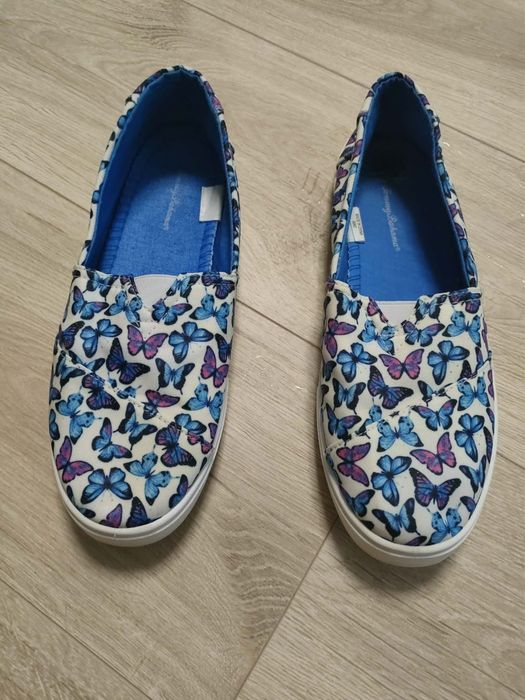 Buty motyle niebieskie