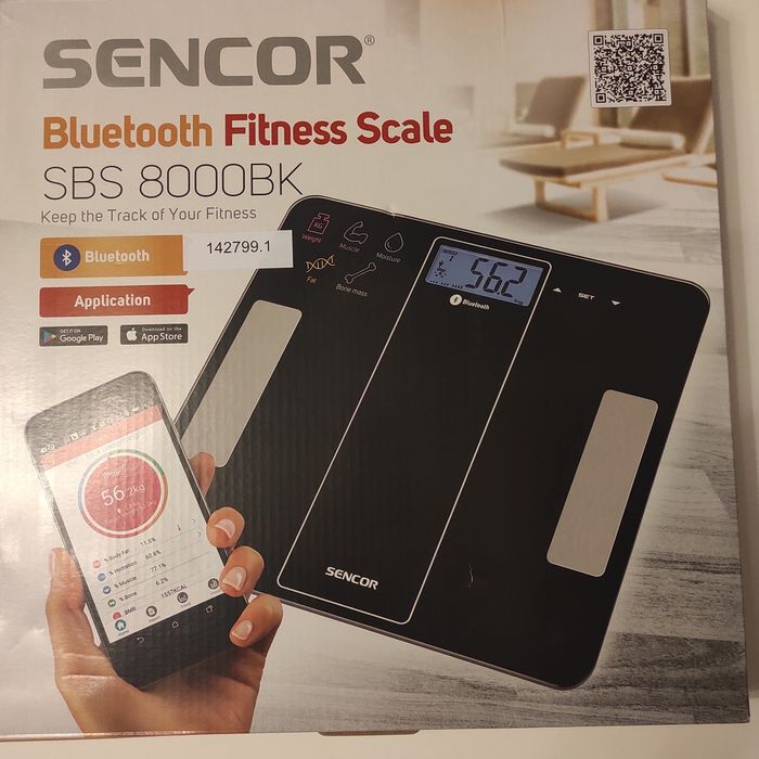 Waga łazienkowa Sencor Bluetooth Fitness SBS 8000BK.