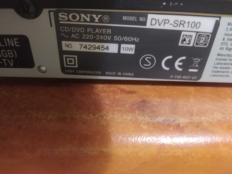 Odtwarzacz DVD SONY DVP-SR100