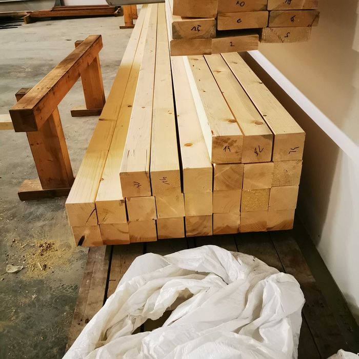 Murłata, słup 12x12 C 24 kvh świerk 13mb, drewno konstrukcyjne, więźba