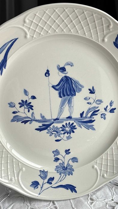 Komplet 6 talerzy Villeroy & Boch 24 cm "Moustiers style" France