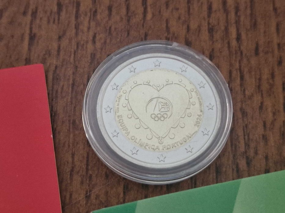 Conjunto Moeda Equipa Olímpica Portugal 2024 (UNC, BNC e Proof)