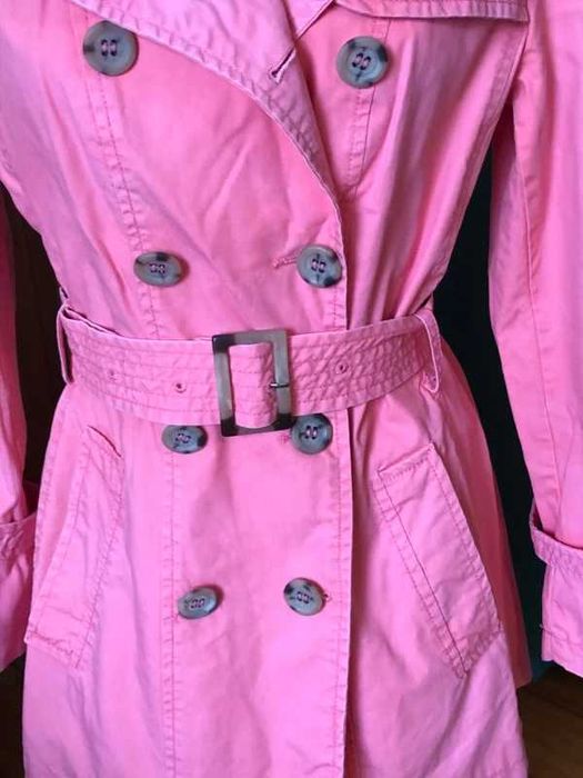 Stile Benetton różowy trencz w r.S/M