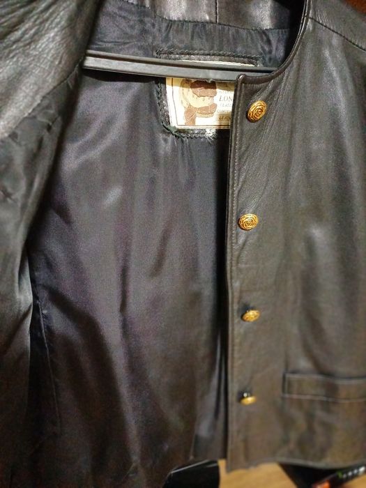 Куртка з натуральної шкіри шанель