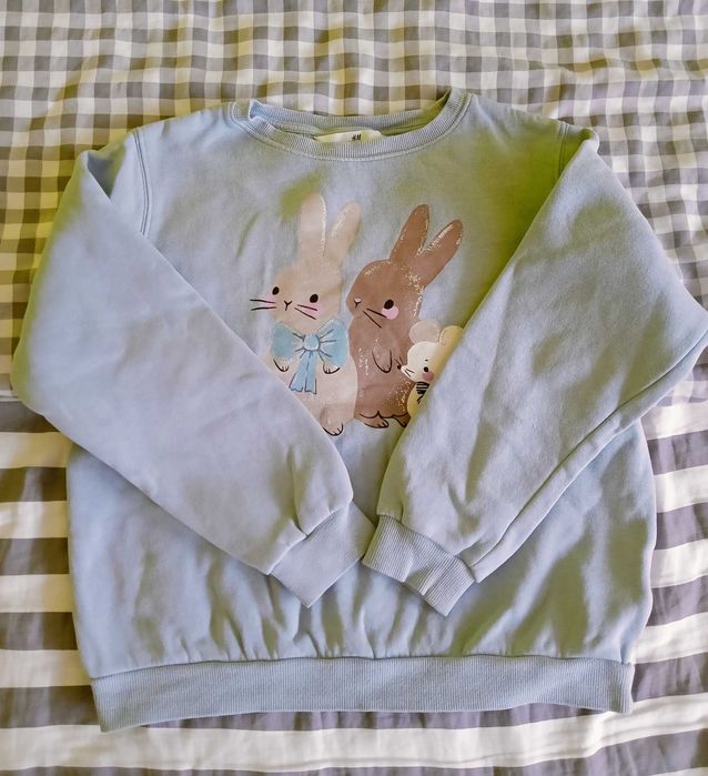 Bluza HM r. 134/140 z króliczkami