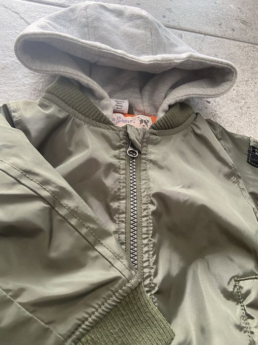 Kurtka z kapturem khaki / oliwka Smyk 74