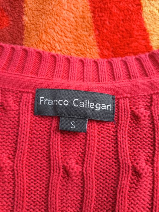 Czerwony sweter S Franco Callegari