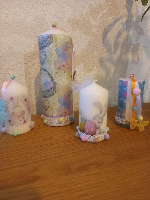 Velas de páscoa personalizadas