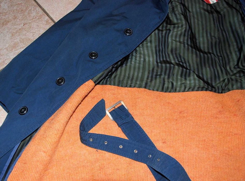 Płaszcz trencz męski z podpinką, SZPO im. Lewartowskiego PRL lata 70