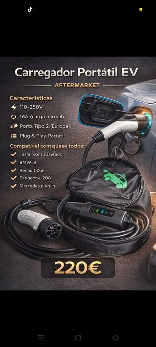 Cabo Elétrico Car. 220€. Oportunidades