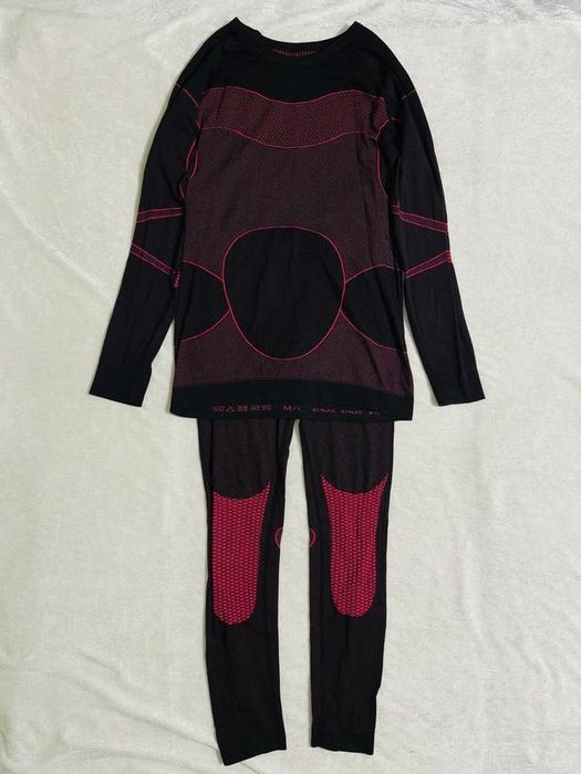 Комплект (кофта+легінси) фітнес жіночої зональної термобілизни EUR M