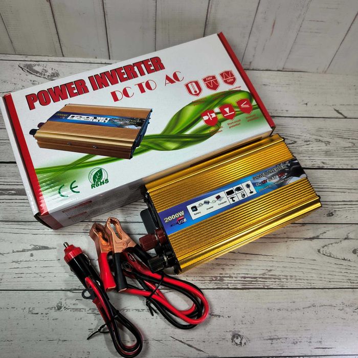 2kW преобразователь 12 220 для авто и дома