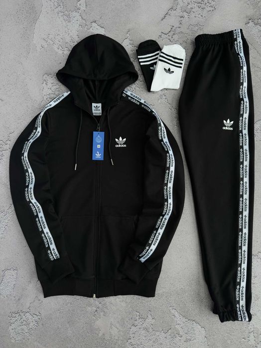 Спортивный костюм мужской трикотажный Adidas Tape весна осень  адидас