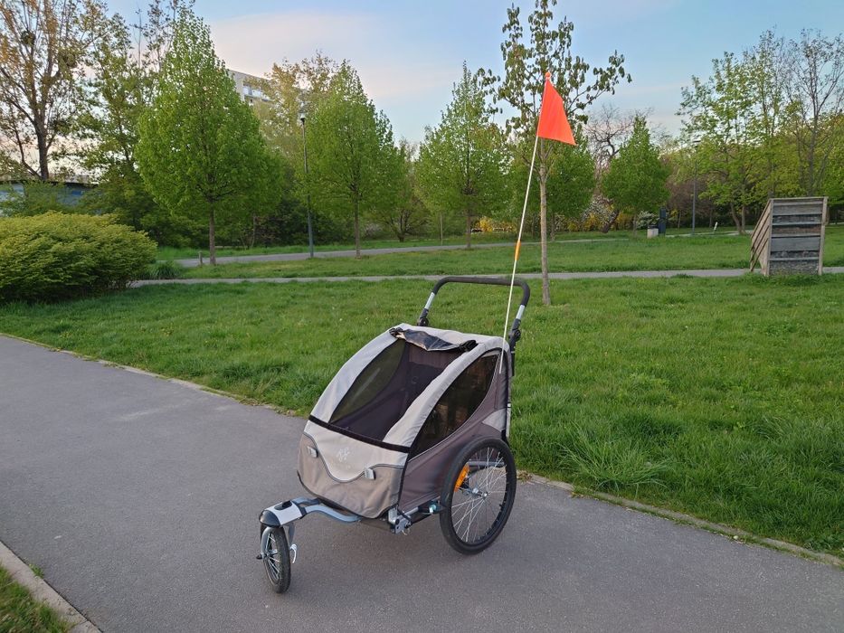 2w1 przyczepka rowerowa,wózek Kasser