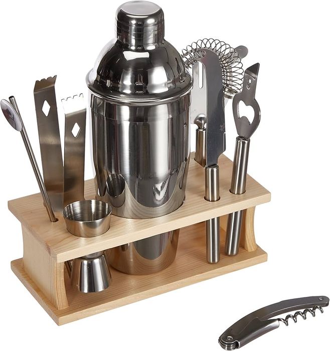 #Zestaw barmański# ze stojakiem 9 el