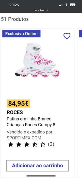 Patins em linha  roces compy