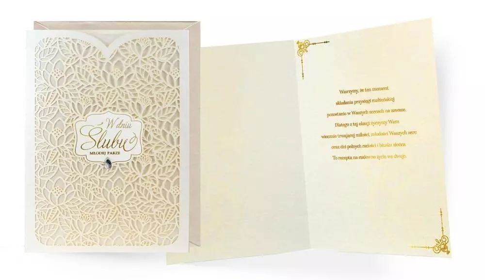Karnet Ślub. Kukartka