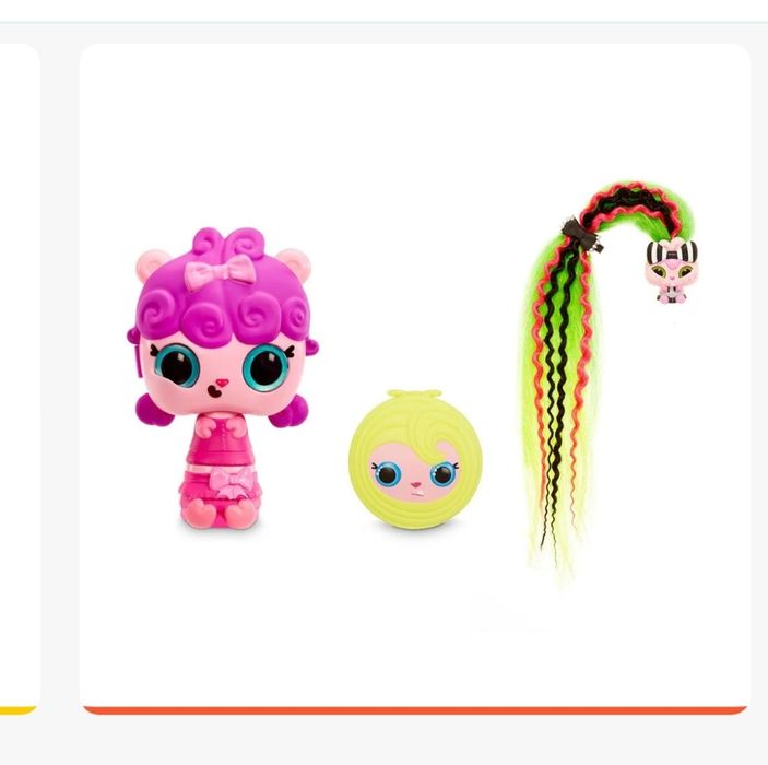 Заколочки питомцы Pop Hair Surprise с длинными волосами для девочек