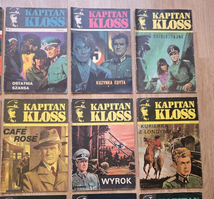 20 x KAPITAN KLOSS.  1 wydania. Bdb-. Unikaty