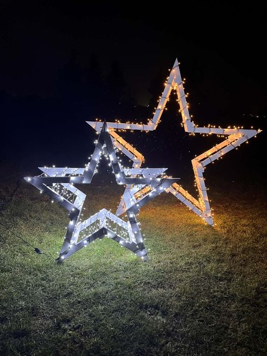 Dekoracje świąteczne gwiazda 1000 led
