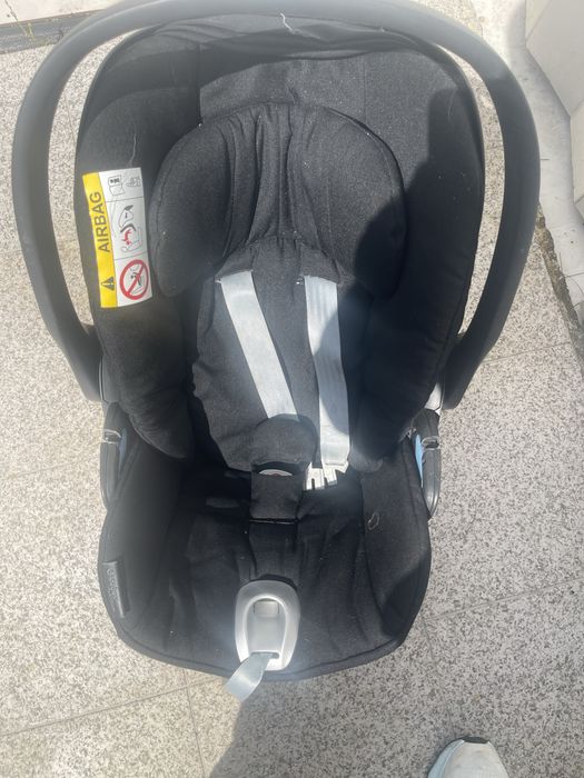 Carrinho de bebe quinny com babycock+isofix/cadeira auto