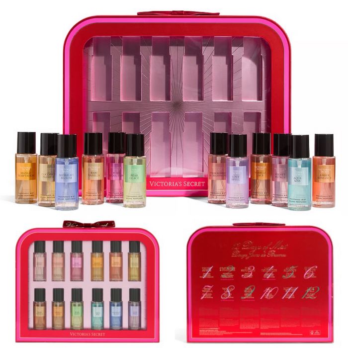 Набор Victoriaʼs Secret 12-mist set discovery міст спрей парфум VS