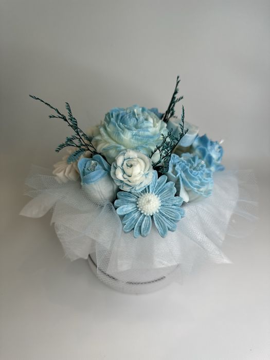 Flower box z świeczek sojowych.