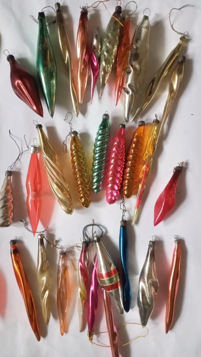 Елочные  игрушки  ссср  домики снеговик