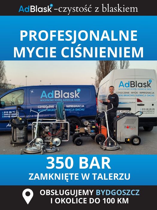 Mycie / Czyszczenie Kostki brukowej / Elewacji / Dachu